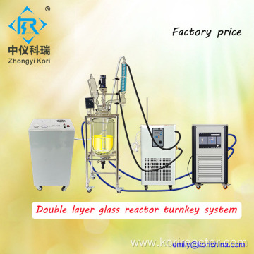 CE Certificated lab pilot plant chemical glass reactor